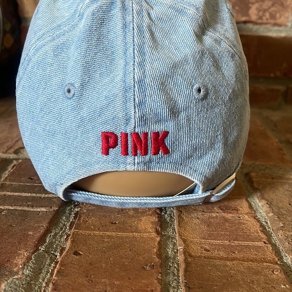 NWT Victoria's Secret PINK Cincy University of Cincinnati Bearcats Denim Hat - Picture 4 of 5